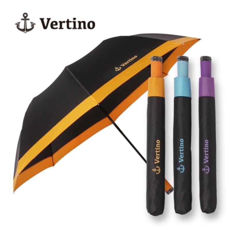 베르티노 접이식 2단 자동 우산 칼라 보다 우산 (색상랜덤)